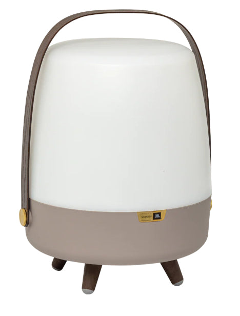 Kooduu Lite-up Play 2.0 – Bluetooth-Lautsprecher – 10 W, 11 h, mit Beleuchtung, Braun