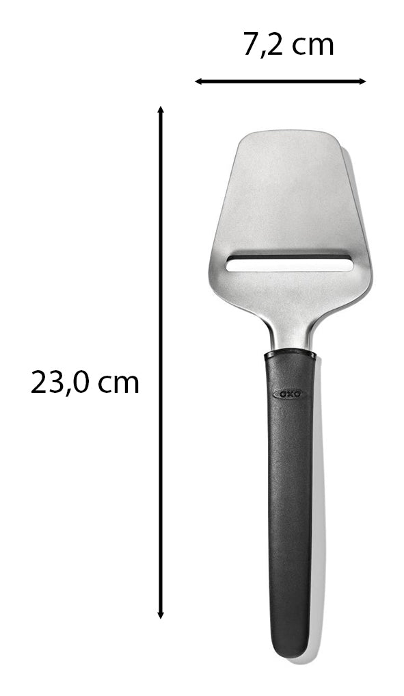 OXO Käsemesser, 14 × 42 × 6 cm, Edelstahl/Kunststoff, Schwarz