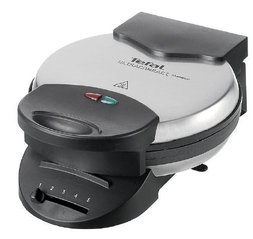 Tefal Waffeleisen – 5 Waffeln, Herzform, 1000 W, Antihaftbeschichtet – Schwarz/Edelstahl