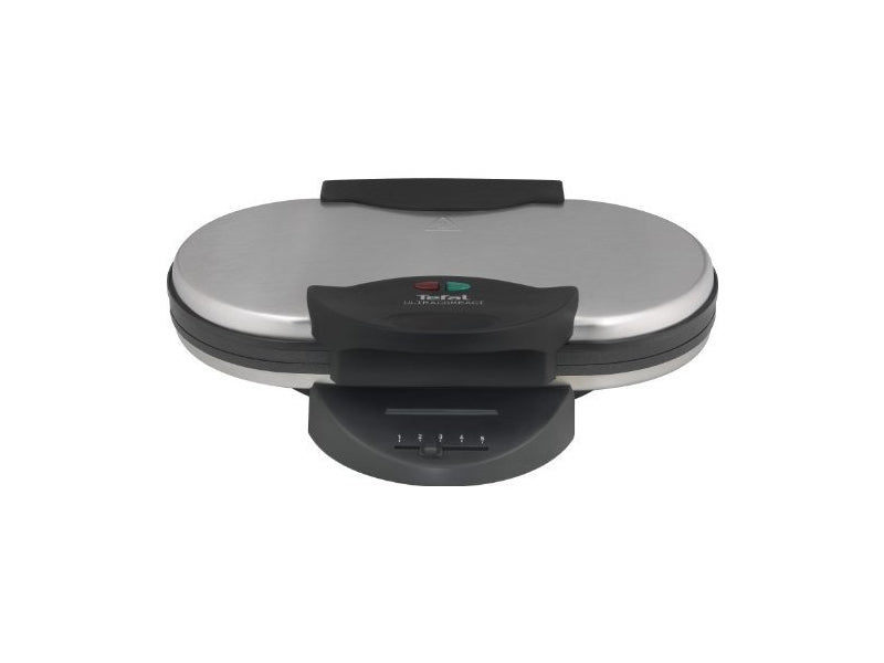 Tefal Waffeleisen – 5 Waffeln, Herzform, 1000 W, Antihaftbeschichtet – Schwarz/Edelstahl