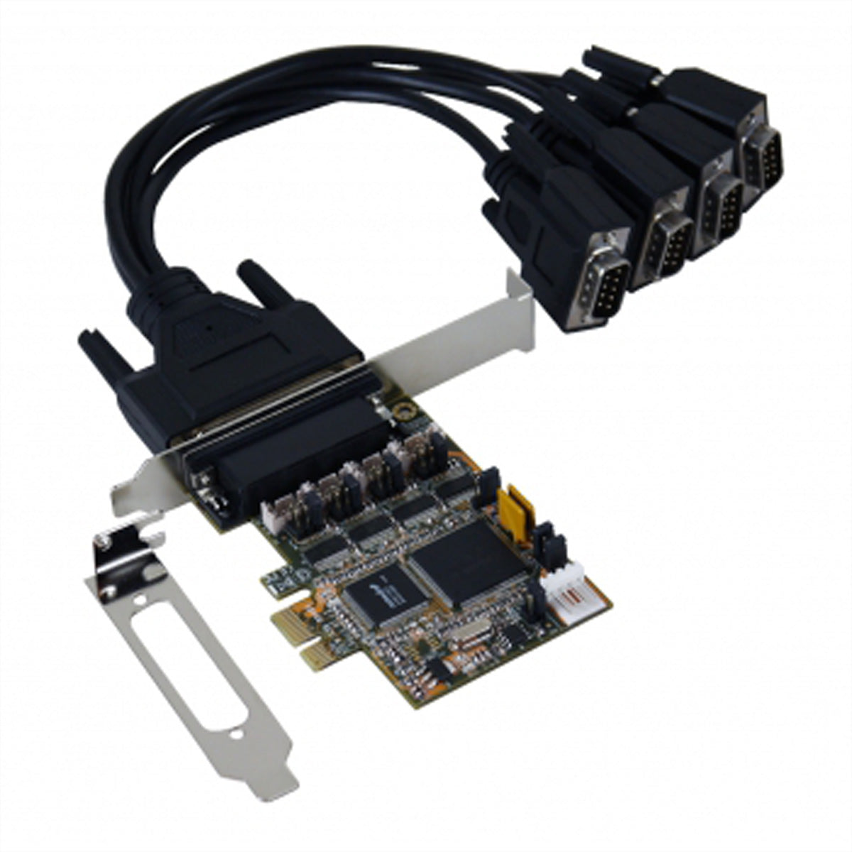 EXSYS EX-44384 – PCIe RS-232-Karte – 4×RS-232, PCIe x1