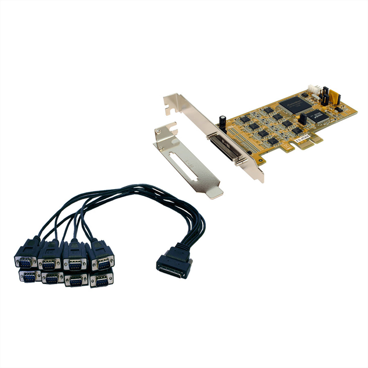 EXSYS EX-45368 – PCIe Seriell-Karte – 8×RS‑232/422/485