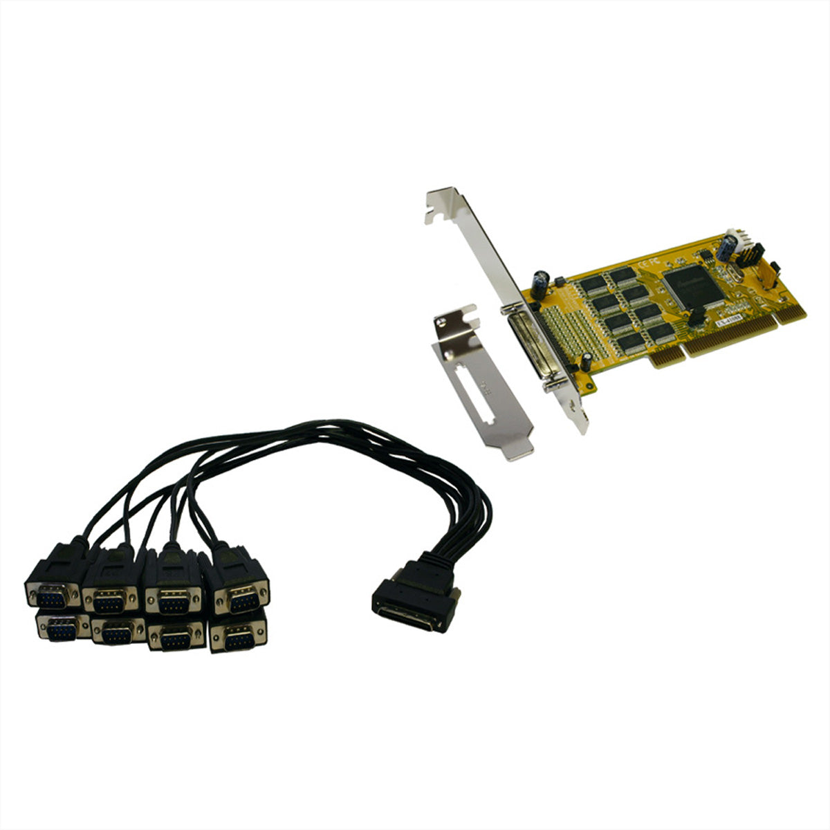 EXSYS EX-41388 Serielle PCI-Karte – 8× RS-232 (9-pol D-Sub), PCI-Bus, bis 921,6 kbit/s – für Windows, Linux