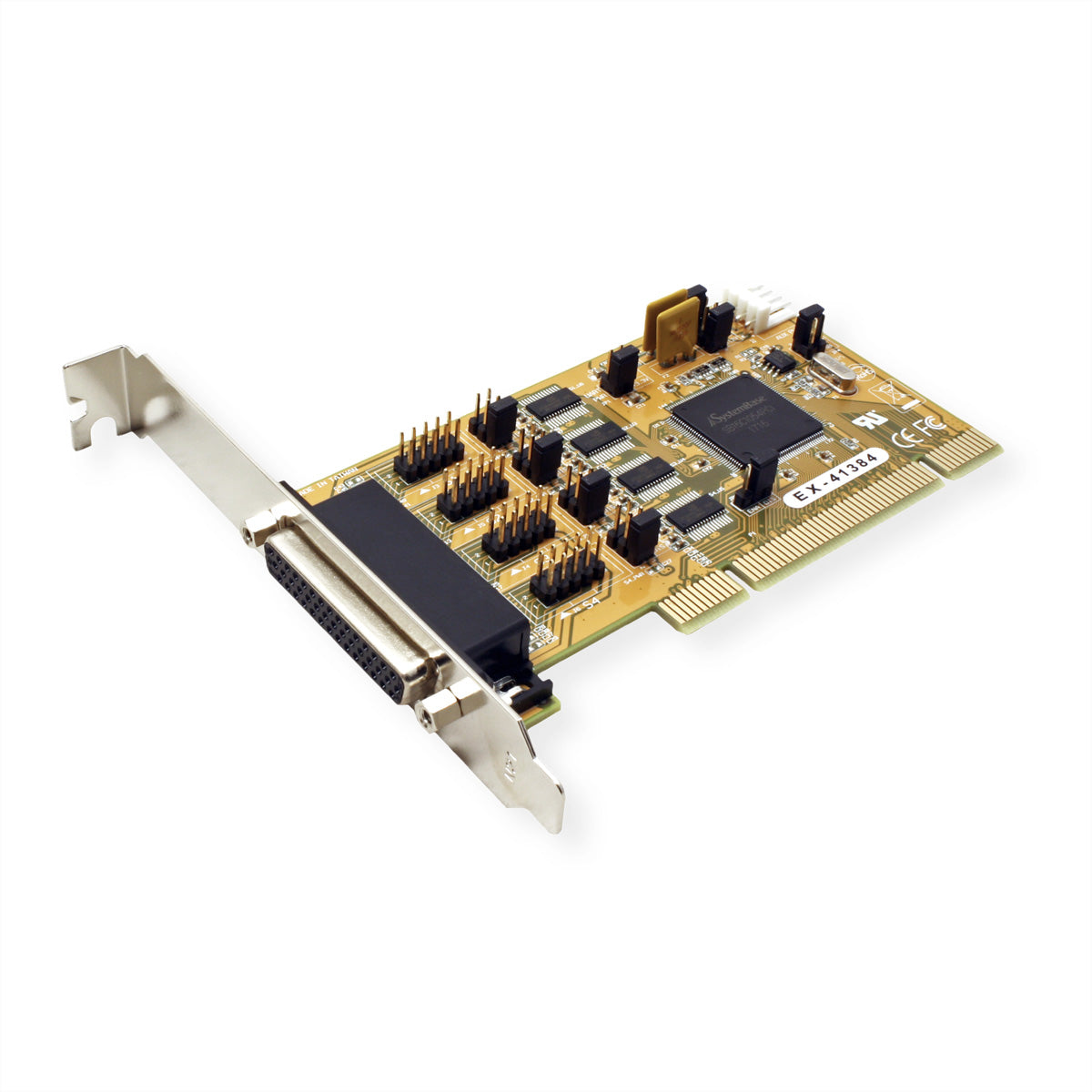 EXSYS EX-41384 – PCI Seriell-Karte – 4×RS-232, PCI, +5V/+12V (Pin 9), Low Profile