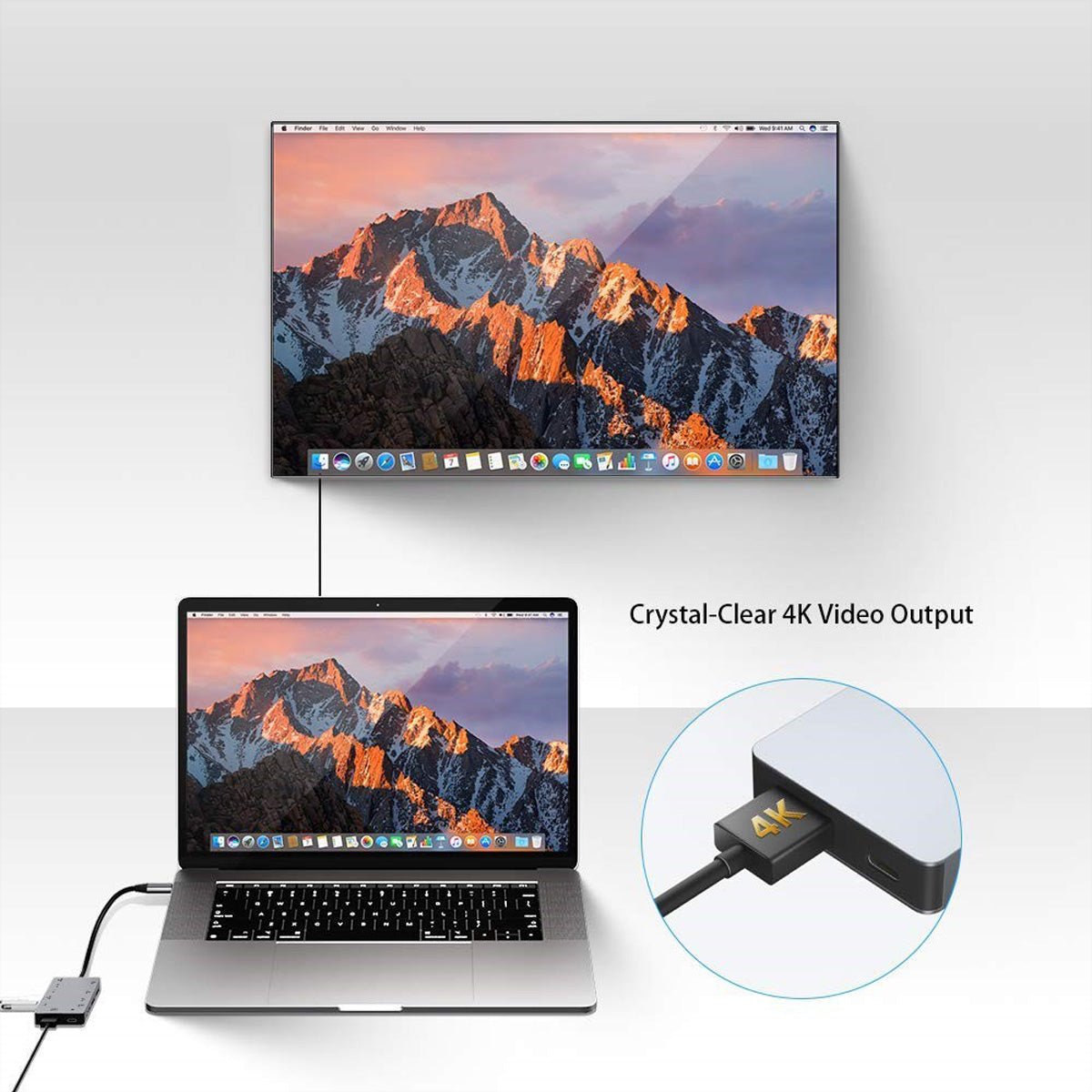EXSYS EX-1221HM USB-Hub – USB-C, 1× HDMI, 5× USB-A, 87 W PD, SD/microSD, für Windows/Mac/Linux