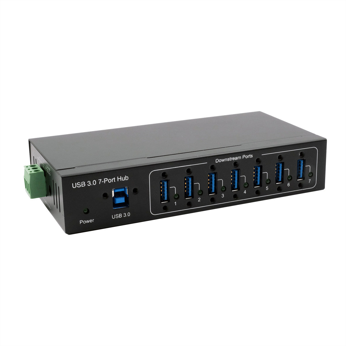 EXSYS EX-11227HMVS USB-Hub – USB-B, 7× USB-A (5 Gbit/s), für Windows/Mac/Linux