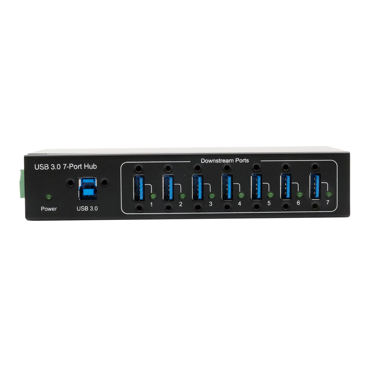 EXSYS EX-11227HMVS USB-Hub – USB-B, 7× USB-A (5 Gbit/s), für Windows/Mac/Linux