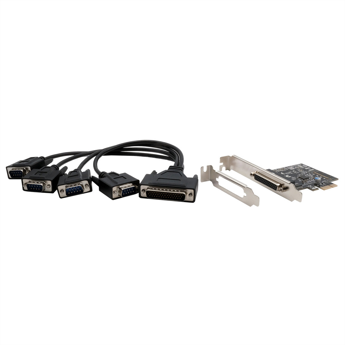 EXSYS EX-46024 – PCIe Serielle RS-232 Karte – 4×9-Pin D-SUB, PCIe 2.0