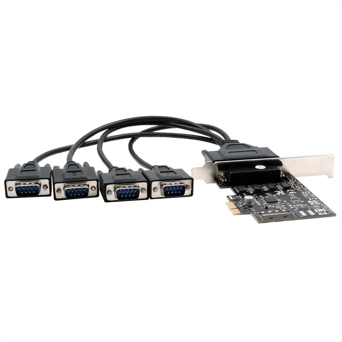 EXSYS EX-46024 – PCIe Serielle RS-232 Karte – 4×9-Pin D-SUB, PCIe 2.0