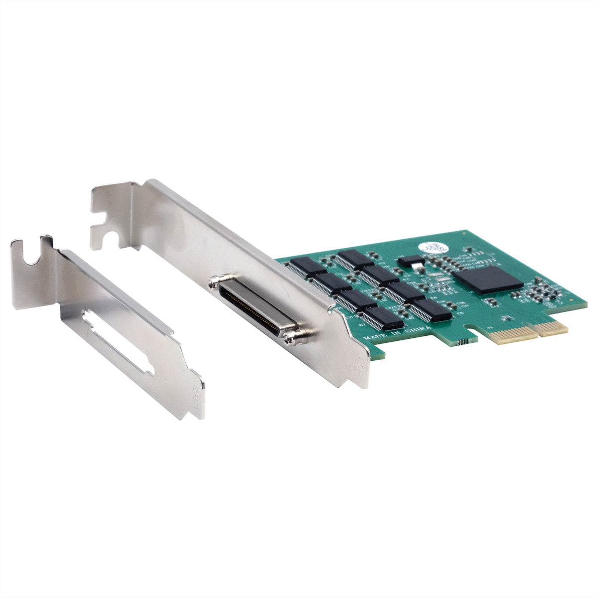 EXSYS EX-46028 Serielle PCIe-Karte – 8× 9-Pin RS-232, 16C550 UART, bis 921,6 kBaud – für Windows & Linux