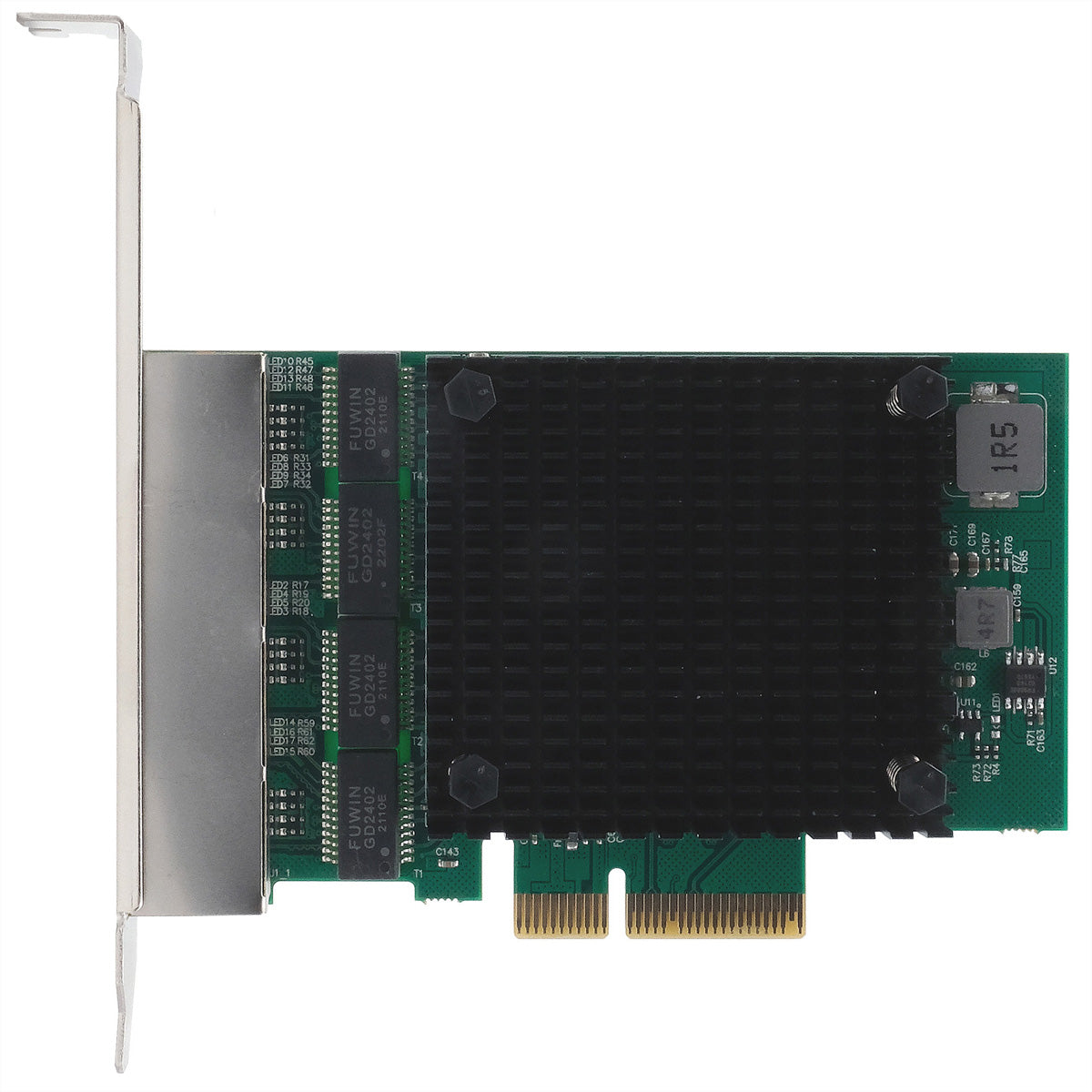 EXSYS EX-60114 – PCIe Netzwerkkarte – 4×RJ45 2,5G, PCIe x1