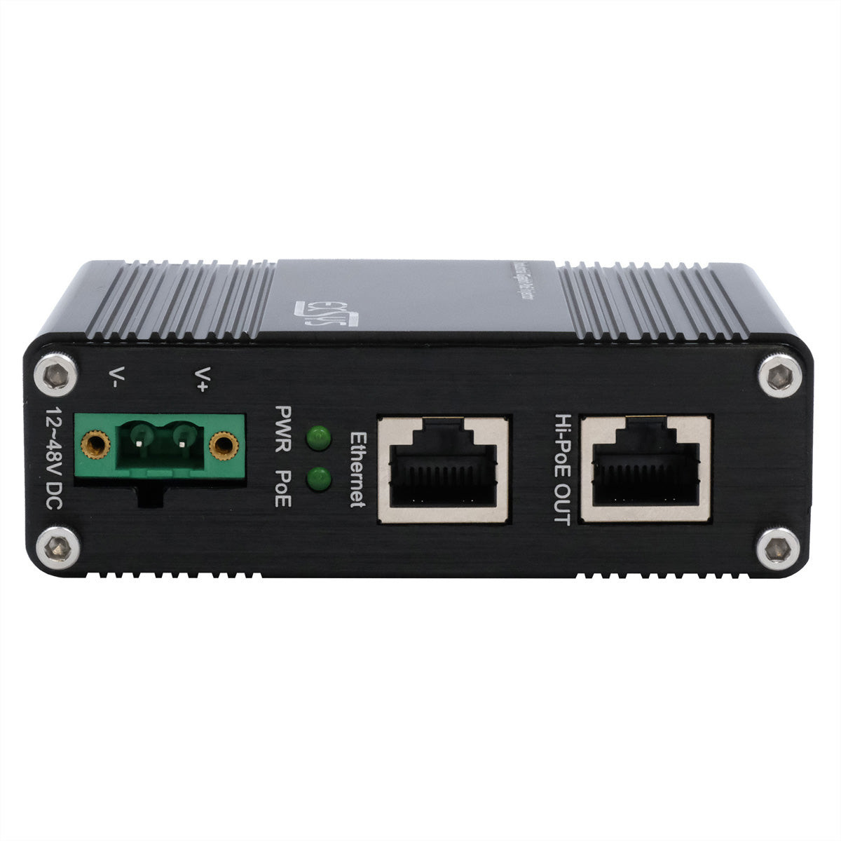 EXSYS EX-60310 PoE-Injektor – 60 W (IEEE 802.3af/at/bt), Gigabit, 2× RJ-45
