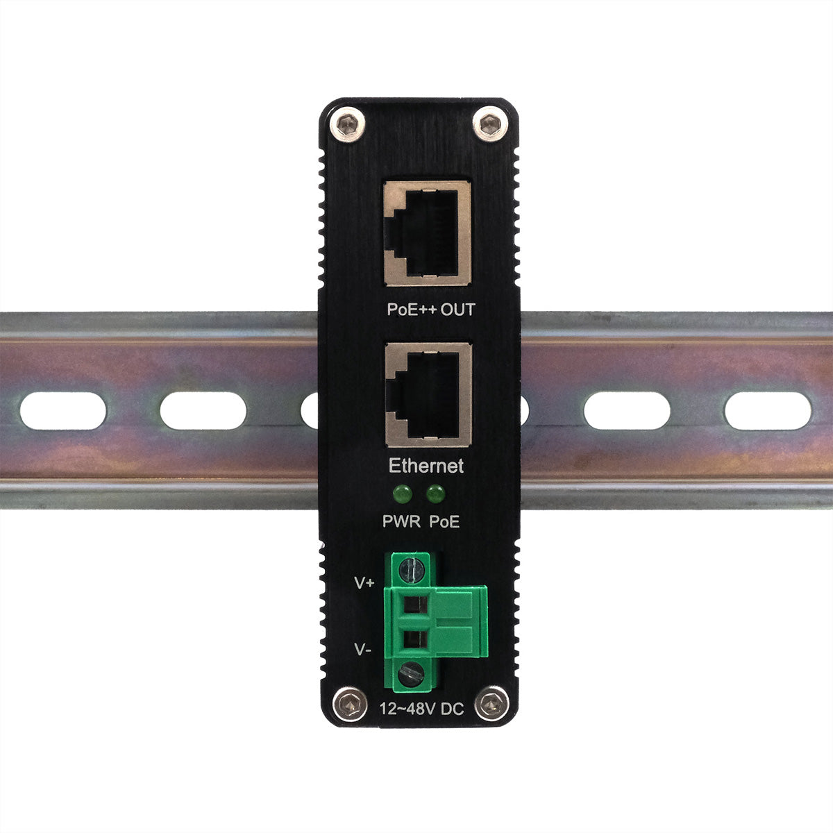 EXSYS EX-60315 PoE Midspan – 90 W IEEE 802.3bt, PoE++, Gigabit, 1× In / 1× Out RJ-45, IP40