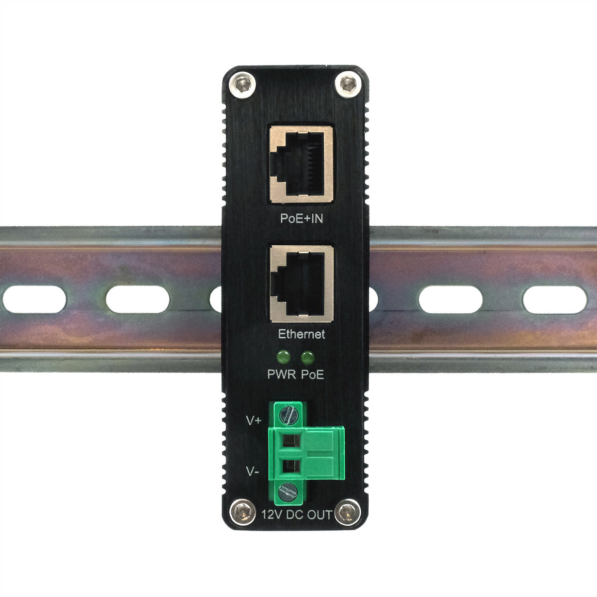 EXSYS EX-60325 PoE+ Splitter – Gigabit, 12 V/20 W, 1× RJ-45 – für nicht-PoE-Geräte (IP-Kamera, WLAN-AP)