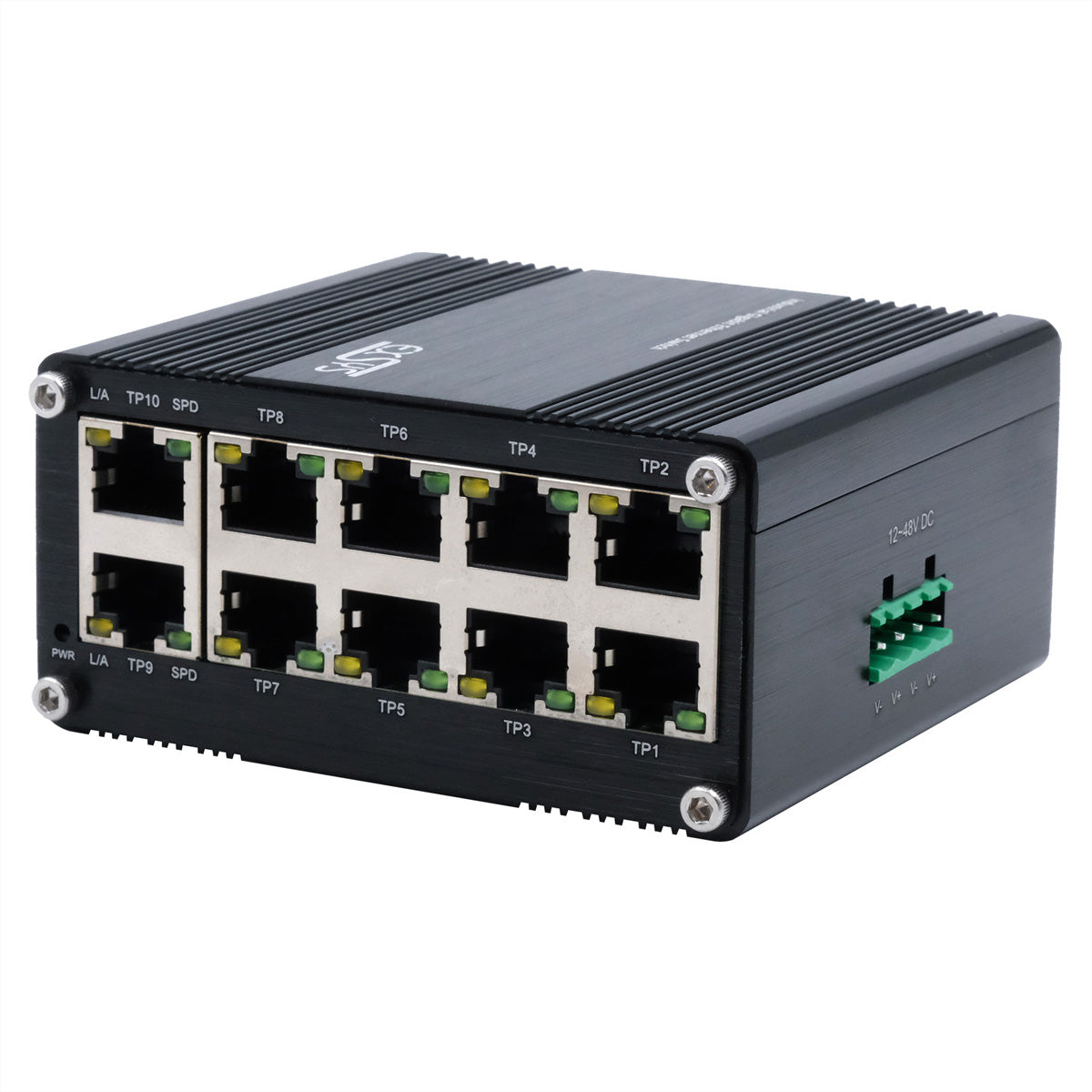 EXSYS EX-62025 – Unmanaged Switch – 10× 1G, Hutschiene, IP40