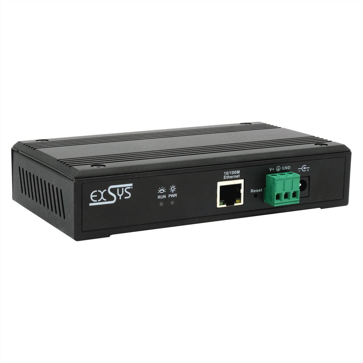 EXSYS EX-61004 Seriell-zu-Ethernet-Geräteserver 4× RS-232/422/485 zu Ethernet – 4 Ports, Modbus, TCP/UDP