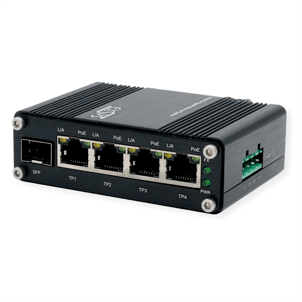 EXSYS EX-62020PoE-SFP – Managed Switch – 4×GbE, 1×SFP, PoE+