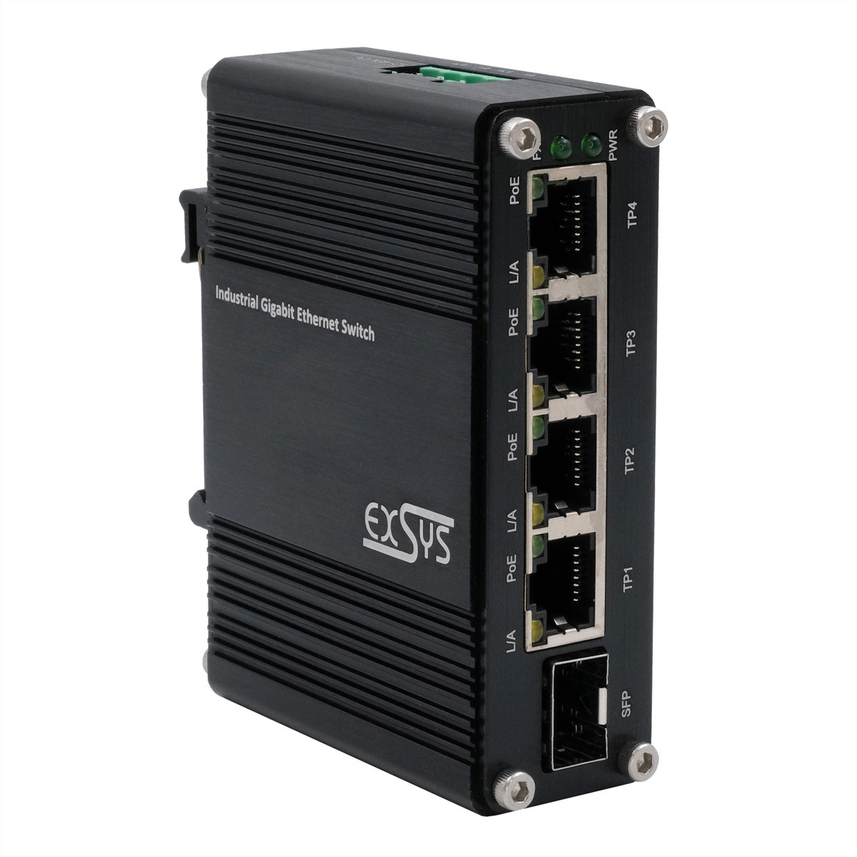 EXSYS EX-62020PoE-SFP – Managed Switch – 4×GbE, 1×SFP, PoE+