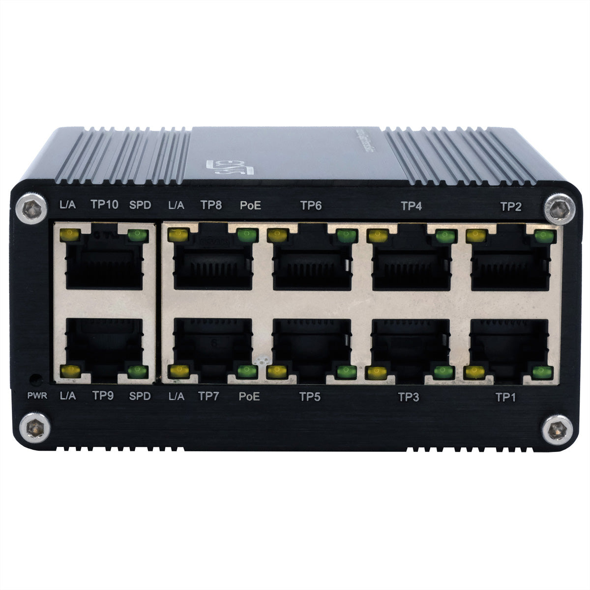 EXSYS EX-62025PoE – Unmanaged Switch – 10× 1G (8× PoE), PoE+, DIN-Rail