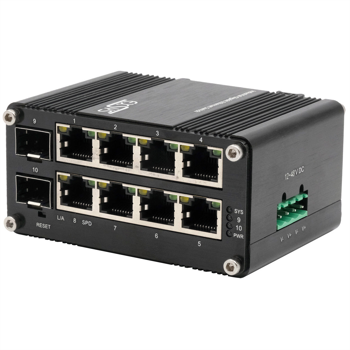 EXSYS EX-62035M-SFP – Managed Switch – 8× 1G, 2× SFP, DIN-Rail
