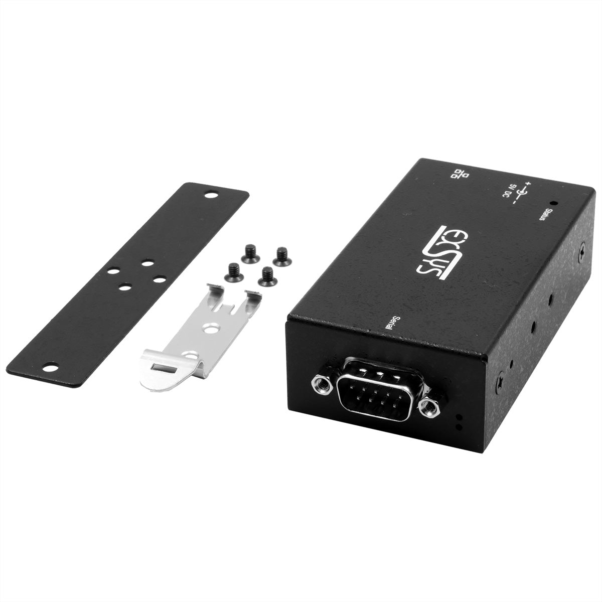 EXSYS EX-6111-2 RS-232 zu Ethernet Gateway – 1× RS-232 (DE-9) zu RJ-45, VCOM (RFC2217) – für serielle Geräte