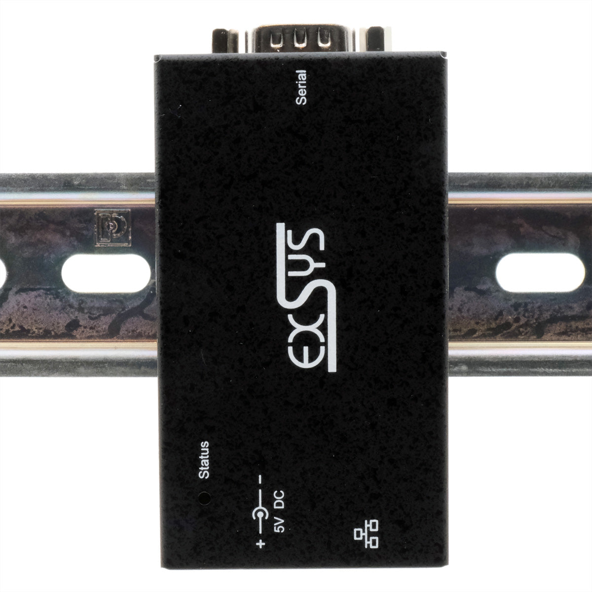 EXSYS EX-6111-2PoE Serieller Geräteserver – Ethernet zu RS-232, PoE/PoE+ (IEEE 802.3af/at), 1× DE-9