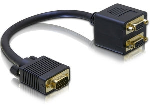 DeLOCK Adapter VGA (D-Sub) zu 2× VGA (D-Sub) – 0,2 m, passiv