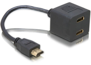 DeLOCK Monitorsplitter HDMI zu 2× HDMI – 0,2 m, passiv