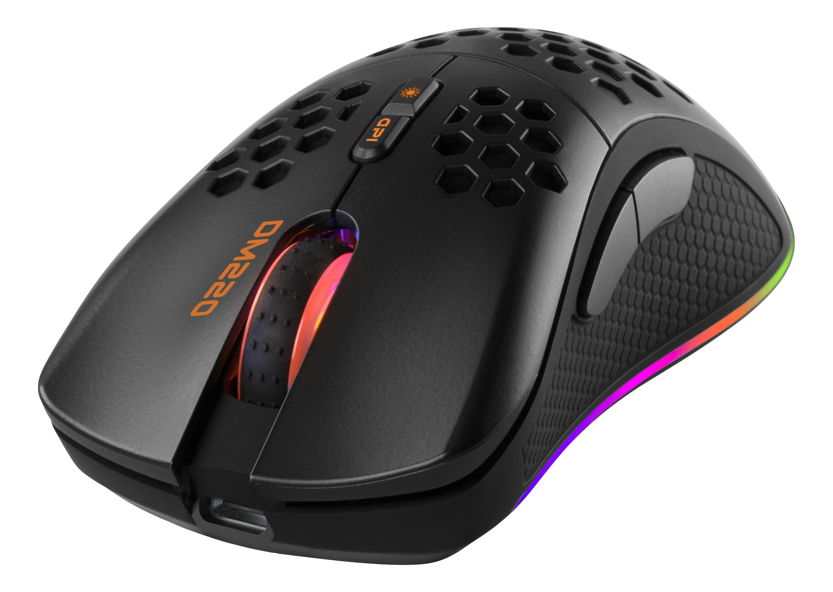 Deltaco Gaming DM220 – Gaming-Maus – Kabellos (Bluetooth/2,4 GHz), RGB-Beleuchtung, rechts, Schwarz