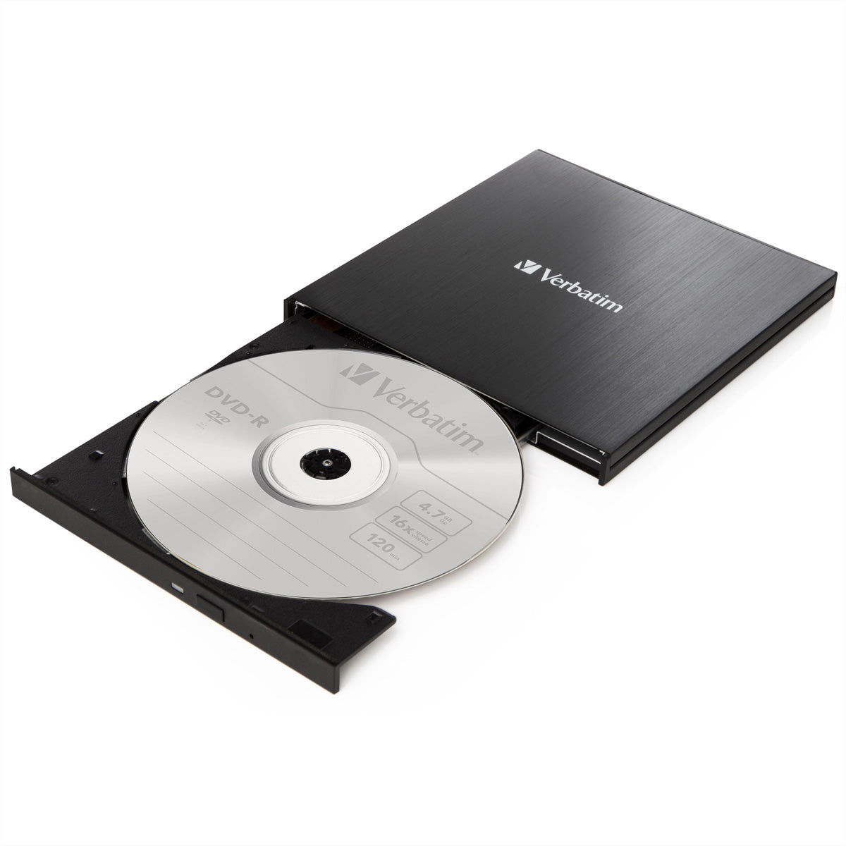 Verbatim Externes CD/DVD-Brenner, USB-C 3.2 Gen 1, 1,5 Gbit/s