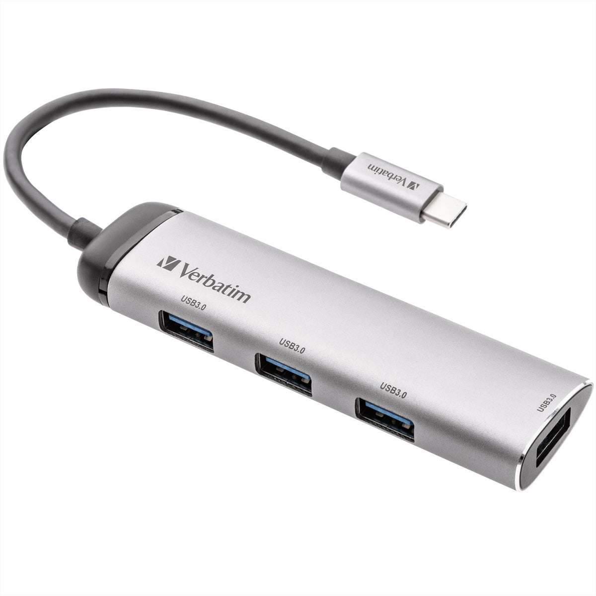 Verbatim USB-Hub – USB-C, 4× USB-A, für Windows/Mac