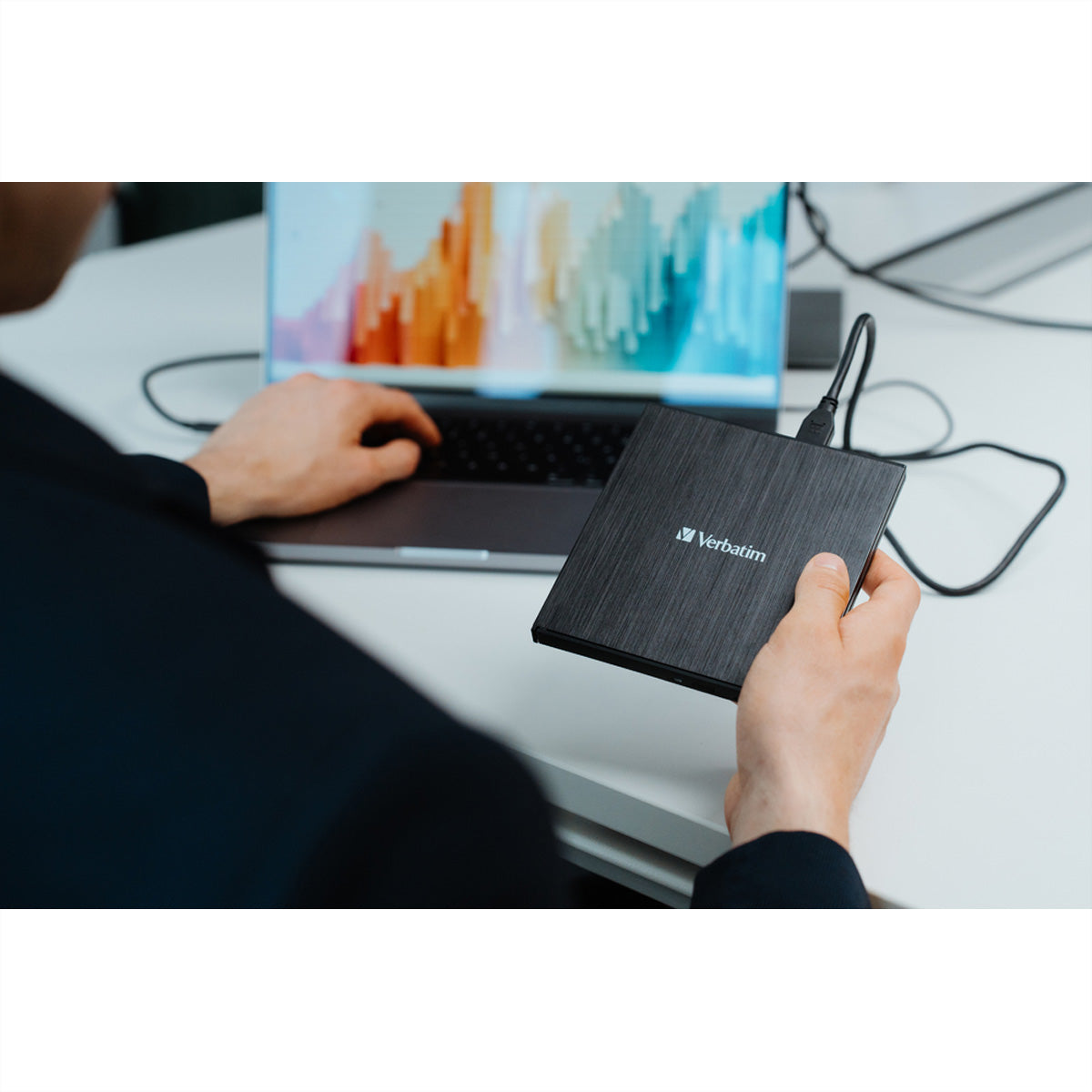 Verbatim Slimline Blu-ray-Writer (extern, Slot-In) – für Desktop/Laptop, USB 3.2 Gen 1