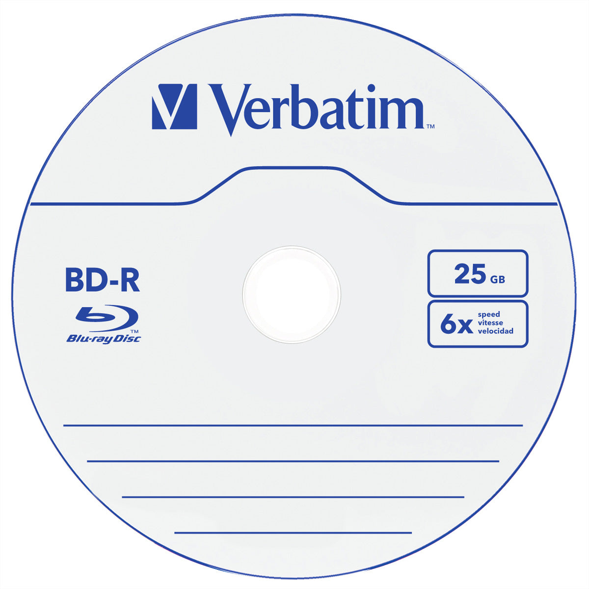 Verbatim BD-R 25 GB – 6×, 10er Spindel
