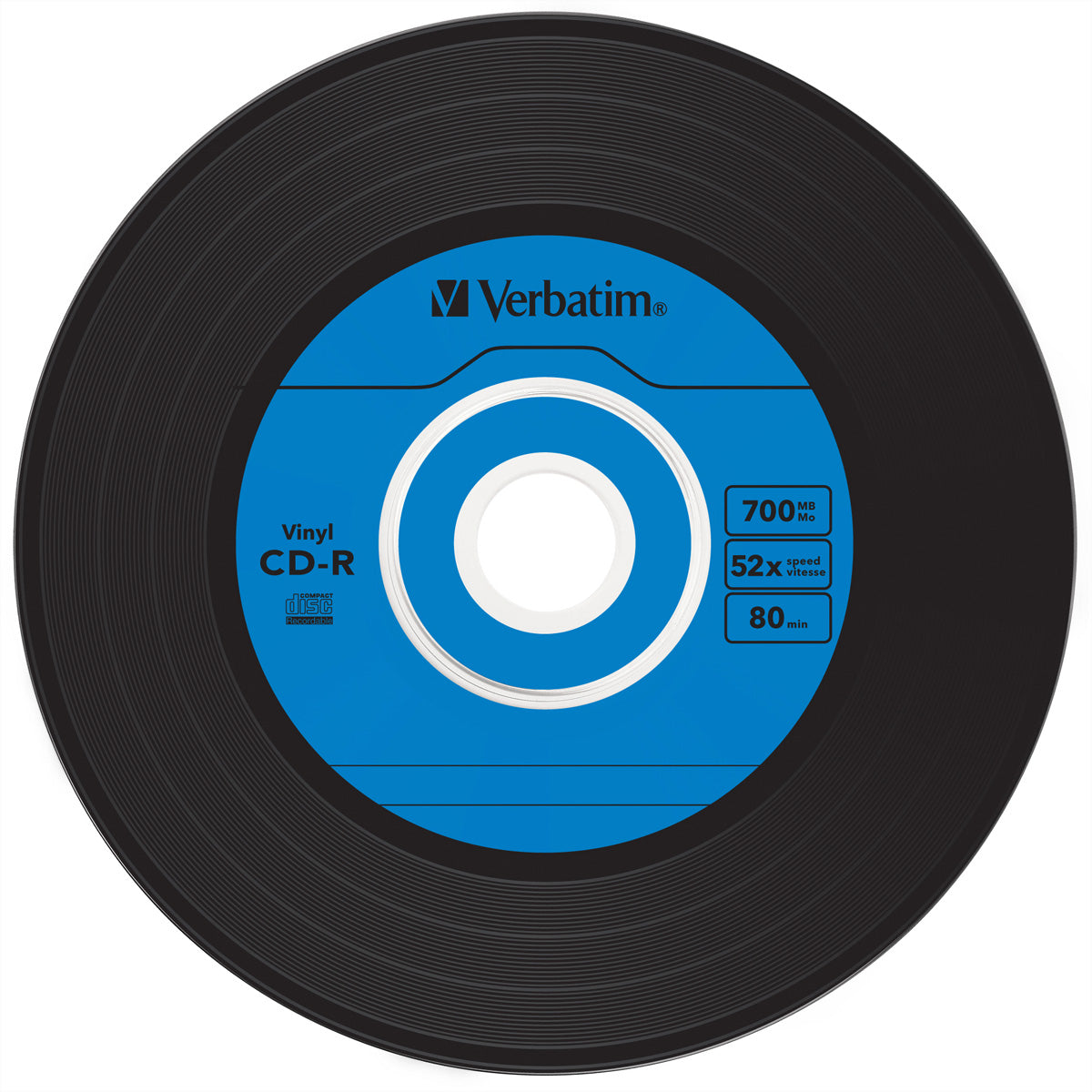 Verbatim CD-R 700 MB – 52×, Data Vinyl, 10er Pack