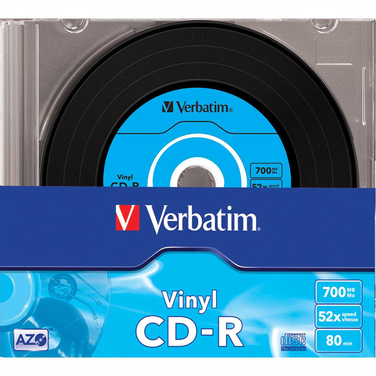 Verbatim CD-R 700 MB – 52×, Data Vinyl, 10er Pack