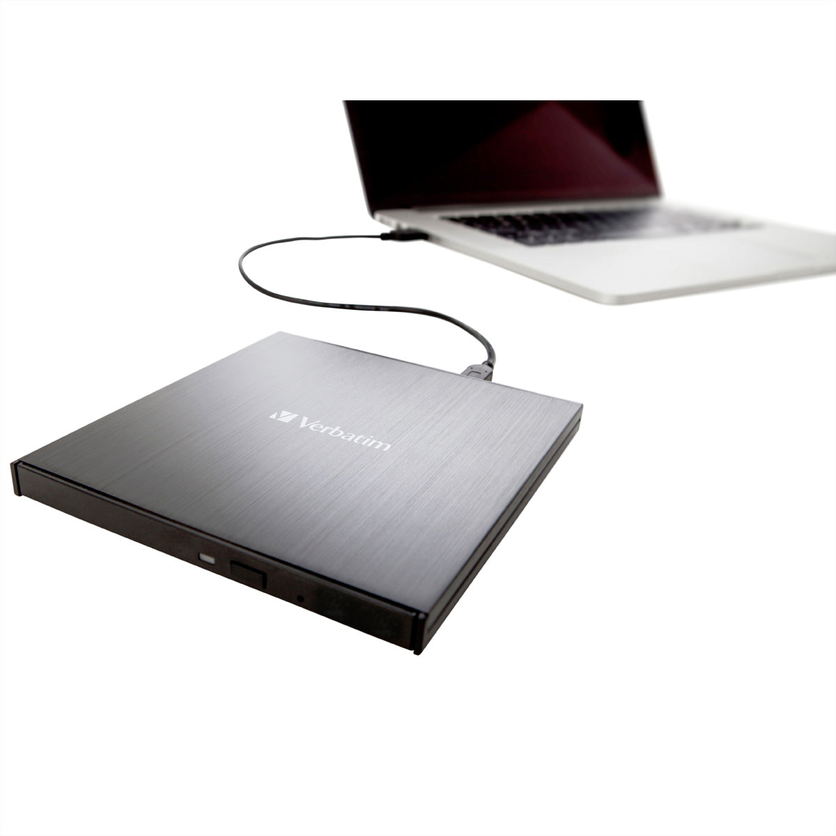 Verbatim Slimline Blu-ray Writer USB-C – für BD/BD-R/BD-R DL/BDXL, DVD, CD, MDISC