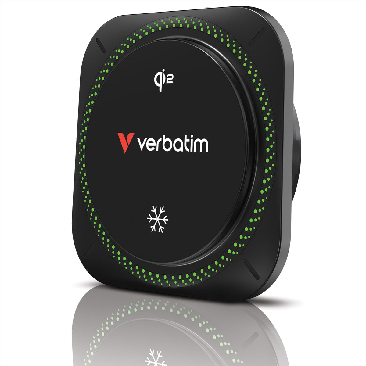 Verbatim Kabelloses Ladegerät, MagSafe/Qi2, 15 W – für iPhone ab 12 (MagSafe) & Qi2 Android – Schwarz