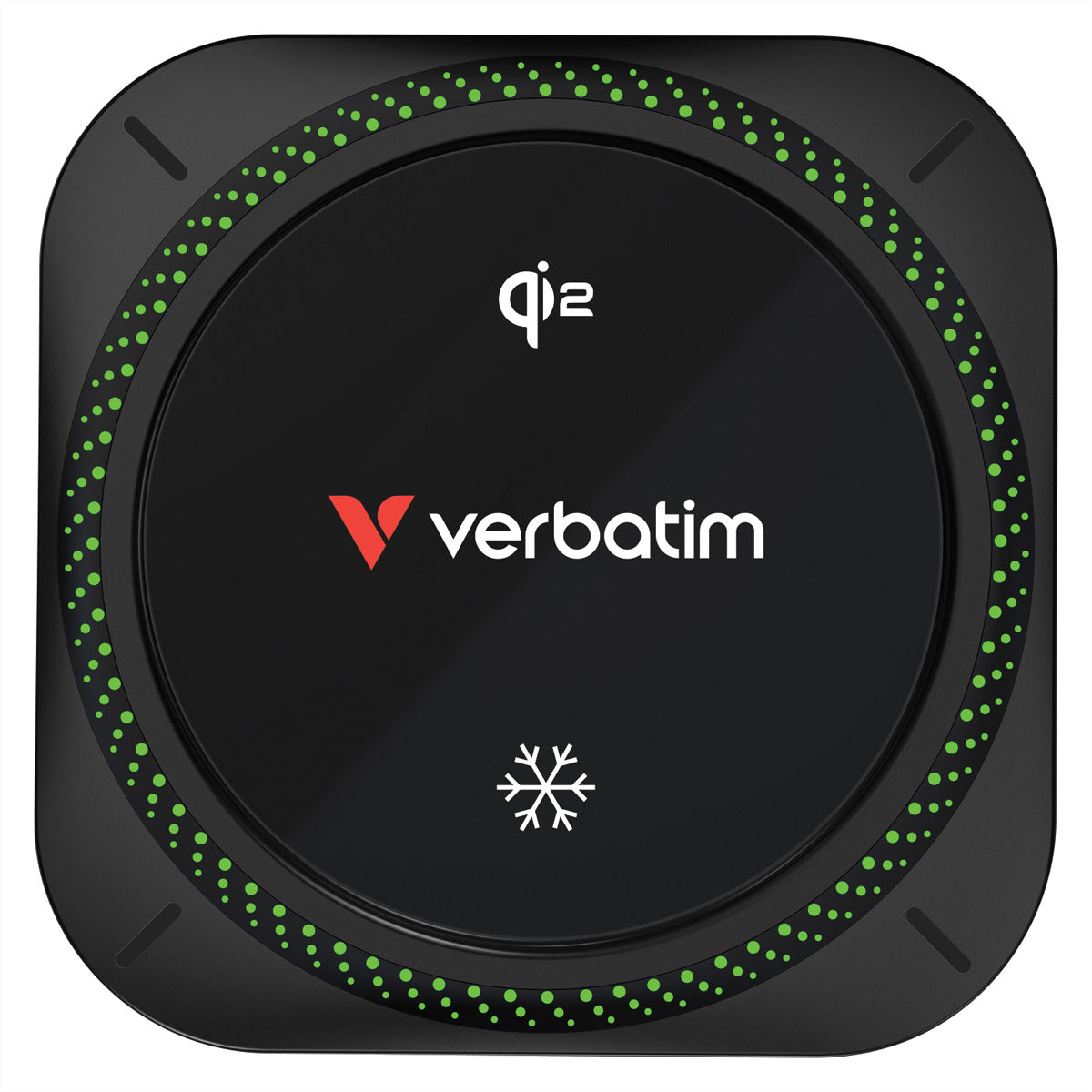 Verbatim Kabelloses Ladegerät, MagSafe/Qi2, 15 W – für iPhone ab 12 (MagSafe) & Qi2 Android – Schwarz