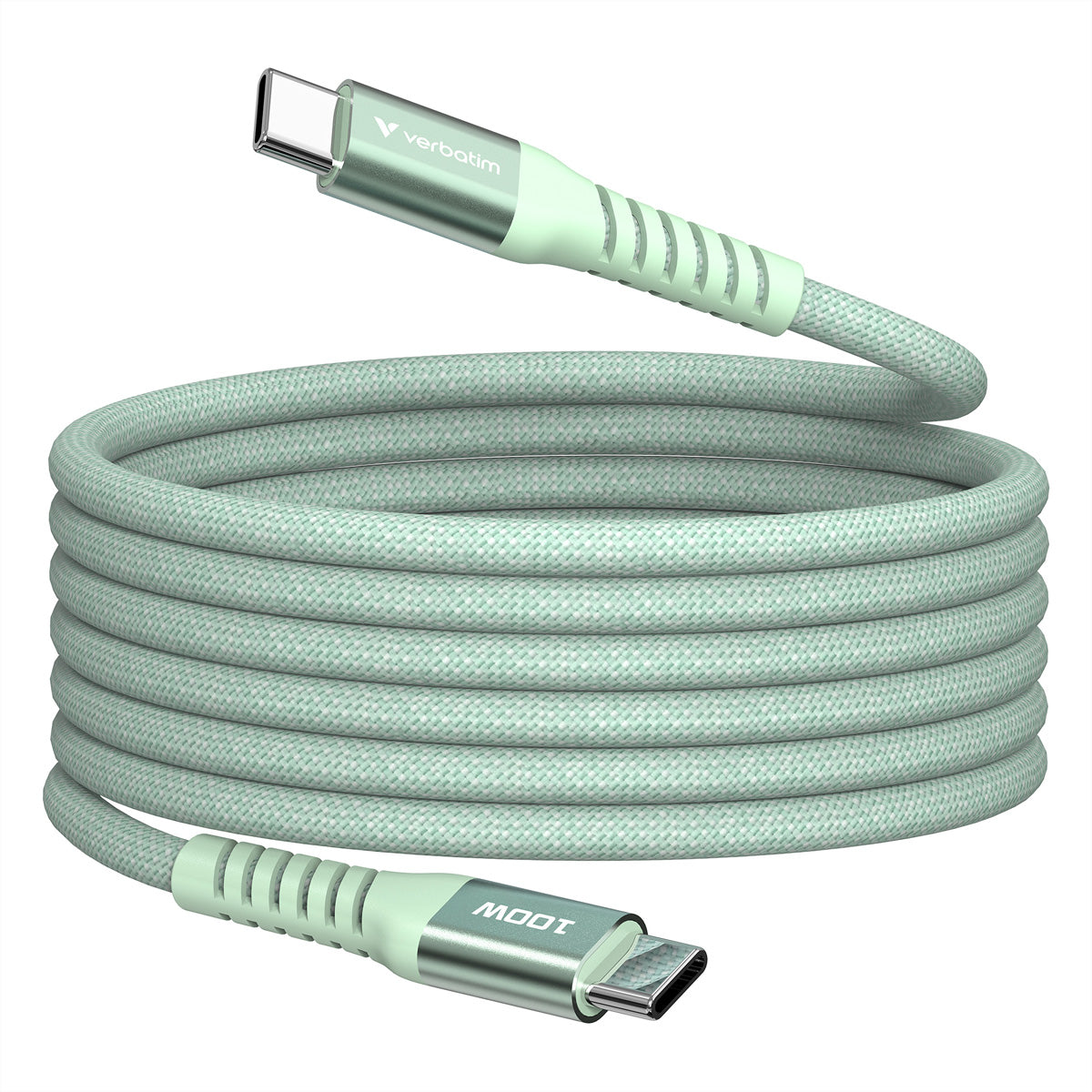 Verbatim USB-C auf USB-C Kabel – USB 2.0 (480 Mbit/s) – 1,2 m – PD 100 W – für Smartphones und mehr