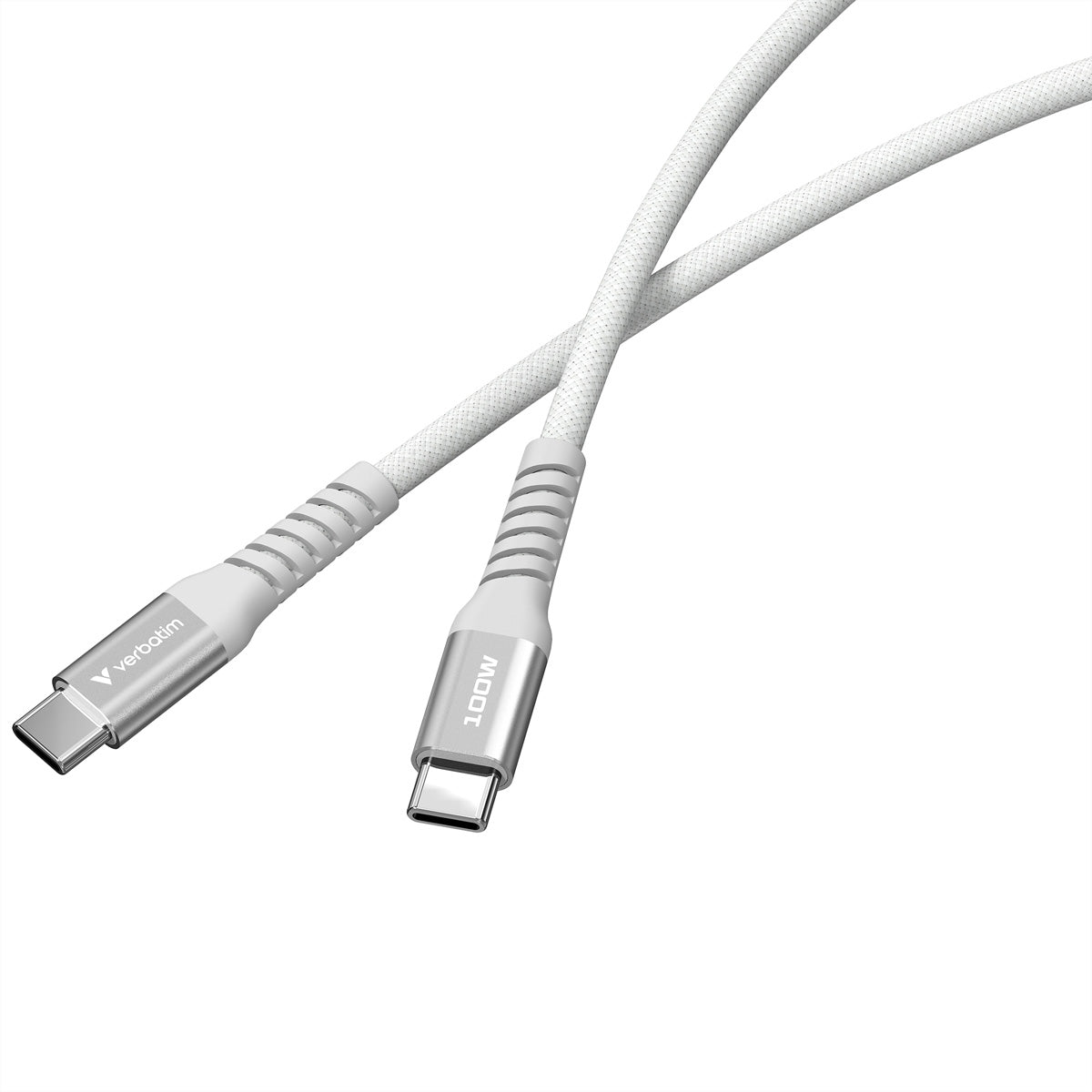Verbatim USB-C auf USB-C Kabel – USB 2.0 (480 Mbit/s) – 1,2 m – PD 100 W – für iPhone 16, Galaxy S22 und mehr