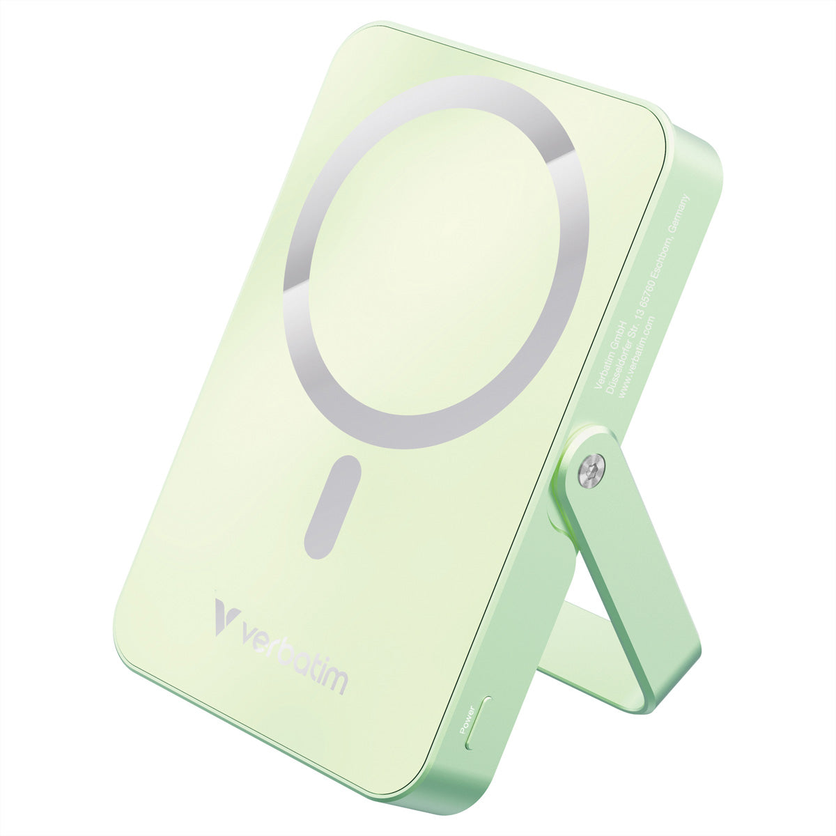 Verbatim MagSafe Powerbank 10'000 mAh – 20 W PD, 15 W MagSafe, 1× USB-C, grün