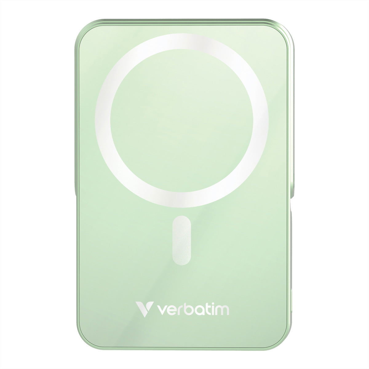 Verbatim MagSafe Powerbank 10'000 mAh – 20 W PD, 15 W MagSafe, 1× USB-C, grün
