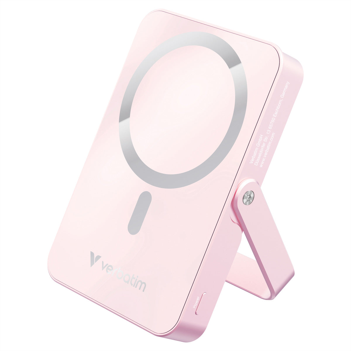 Verbatim MagSafe Powerbank 10'000 mAh – 20 W PD, Wireless 15 W, 1× USB-C, pink