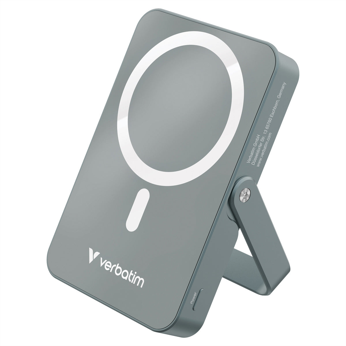 Verbatim MagSafe Powerbank 10'000 mAh – 20 W PD, Wireless 15 W, 1× USB-C, Grau
