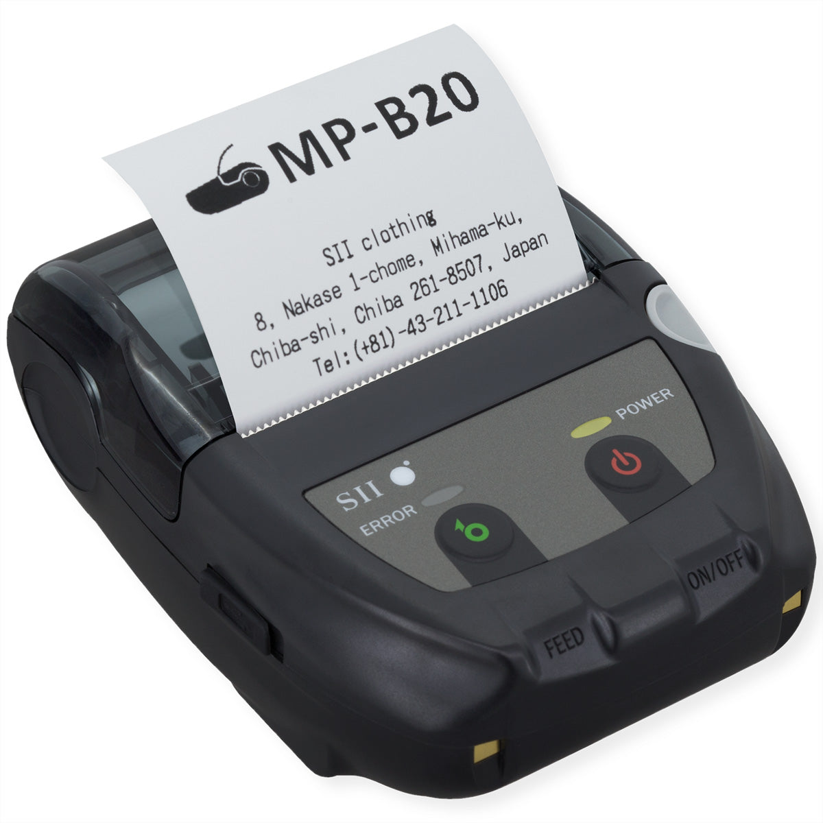 Seiko Instruments MP-B20 – Mobiler Thermodrucker, 58 mm, 80 mm/s, USB/Bluetooth