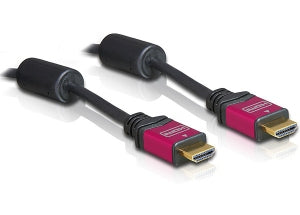 DeLOCK HDMI Kabel HDMI 1.3 4K 30 Hz – 5 m – Rot