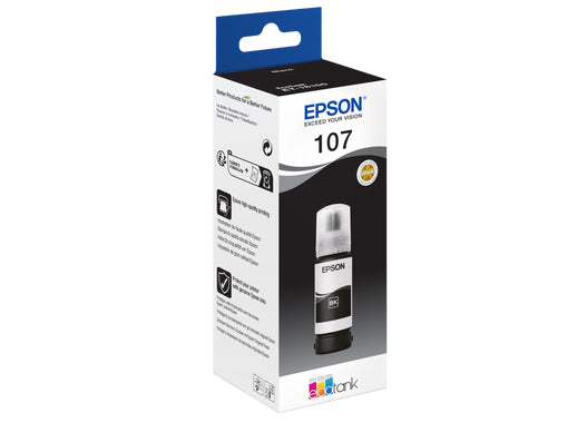 Epson Tintenflasche – 107 EcoTank, Schwarz, 70 ml