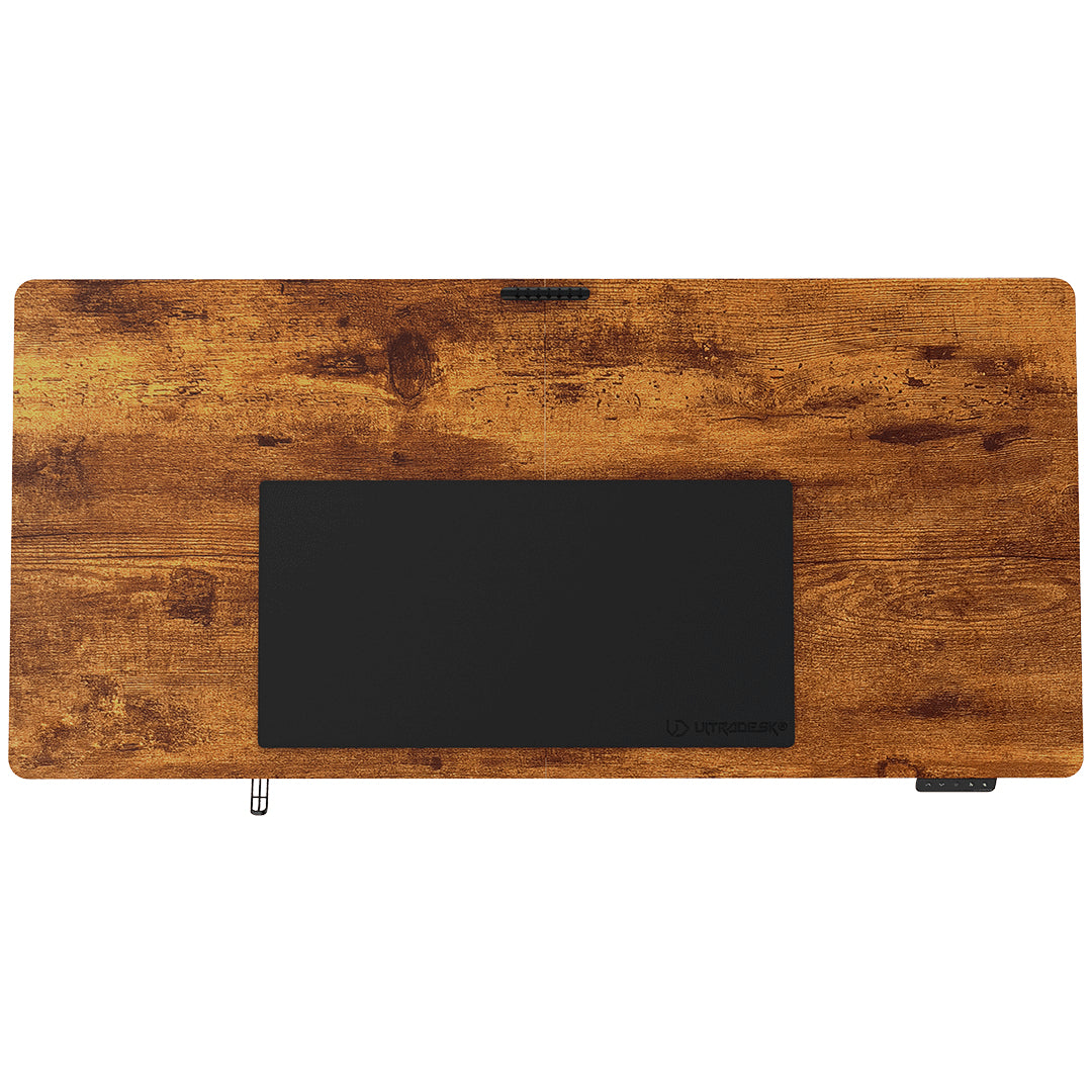 Ultradesk Uplift Gaming-Tisch – 160 × 75 cm, höhenverstellbar, schwarz/braun, Stahl