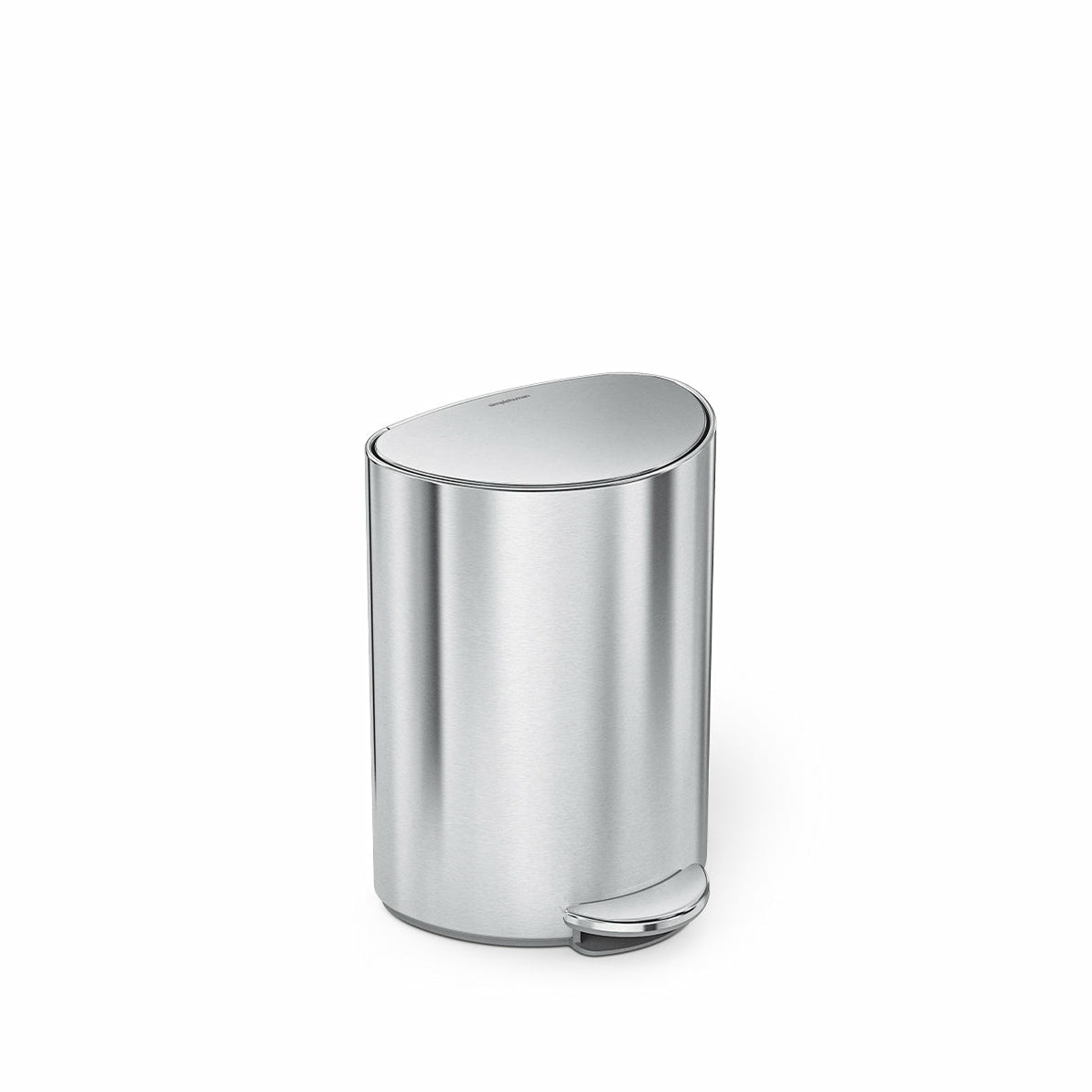Simplehuman – Papierkorb – 6 L – Edelstahl, Silber – B × H × T 280 × 200 × 370 mm