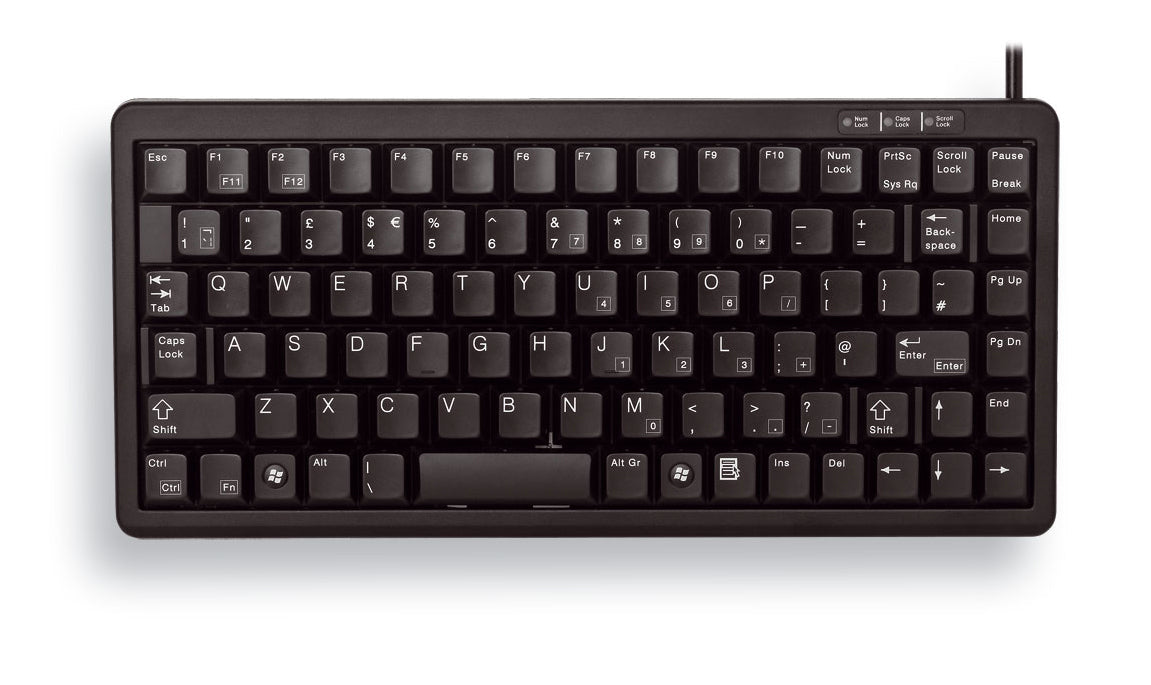 CHERRY G84-4100 – Tastatur, kabelgebunden (USB/PS/2), UK-Layout (EN), Schwarz